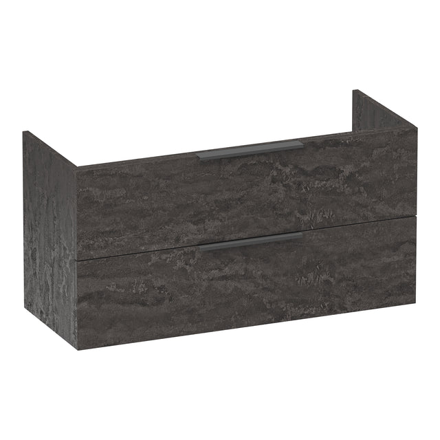 BRAUER Elevate onderkast ondiep 100 excl. opleggrepen met 2 softclose lades en 1 sifon uitsparing Damascus OK-ELO100DA