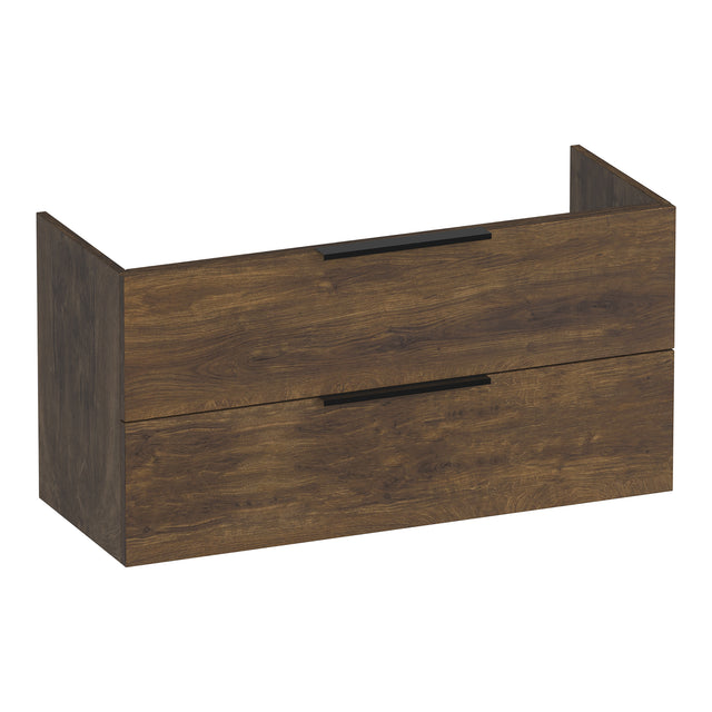 BRAUER Elevate onderkast ondiep 100 excl. opleggrepen met 2 softclose lades en 1 sifon uitsparing Grove OK-ELO100GR