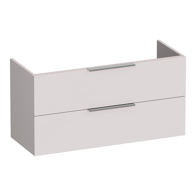 BRAUER Elevate onderkast ondiep 100 excl. opleggrepen met 2 softclose lades en 1 sifon uitsparing mat zand OK-ELO100MS