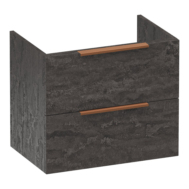 BRAUER Elevate onderkast ondiep 60 excl. opleggrepen met 2 softclose lades en 1 sifon uitsparing Damascus OK-ELO60DA