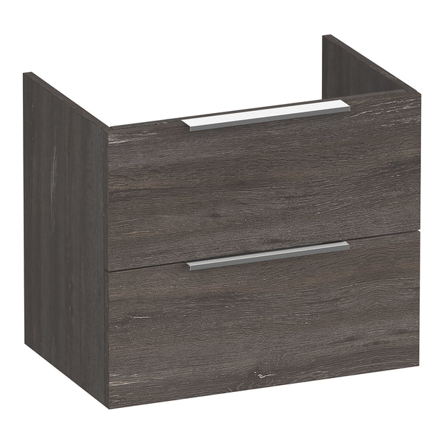 BRAUER Elevate onderkast ondiep 60 excl. opleggrepen met 2 softclose lades en 1 sifon uitsparing Driftwood OK-ELO60DR
