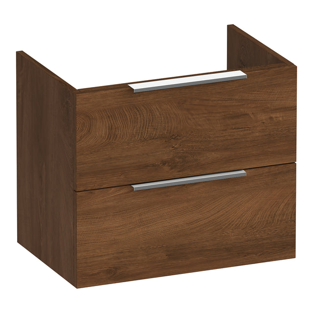 BRAUER Elevate onderkast ondiep 60 excl. opleggrepen met 2 softclose lades en 1 sifon uitsparing Forest Cacao OK-ELO60FC