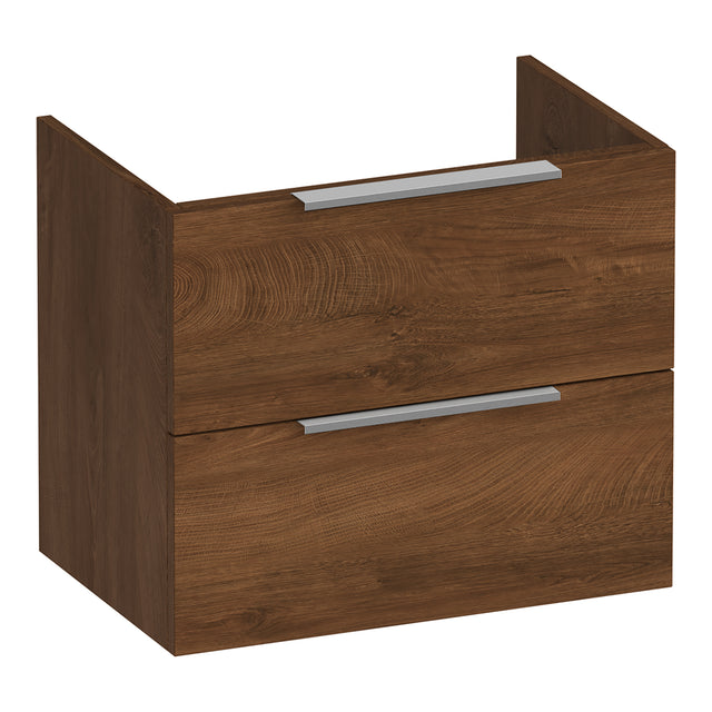 BRAUER Elevate onderkast ondiep 60 excl. opleggrepen met 2 softclose lades en 1 sifon uitsparing Forest Cacao OK-ELO60FC