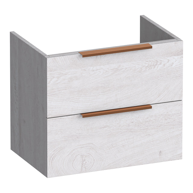 BRAUER Elevate onderkast ondiep 60 excl. opleggrepen met 2 softclose lades en 1 sifon uitsparing Forest Seashell OK-ELO60FS