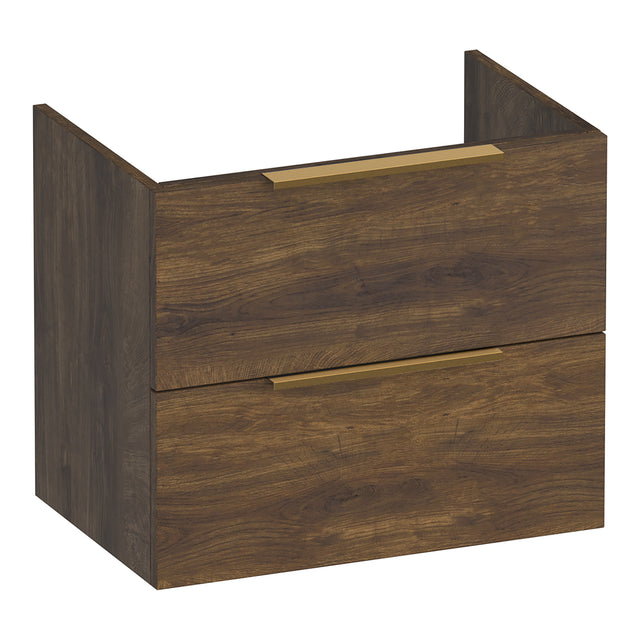 BRAUER Elevate onderkast ondiep 60 excl. opleggrepen met 2 softclose lades en 1 sifon uitsparing Grove OK-ELO60GR