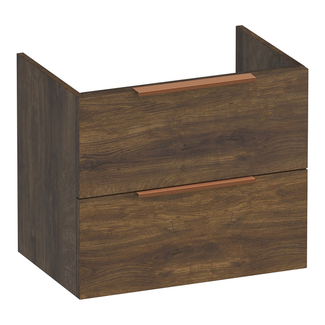 BRAUER Elevate onderkast ondiep 60 excl. opleggrepen met 2 softclose lades en 1 sifon uitsparing Grove OK-ELO60GR