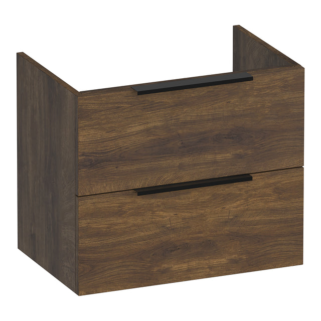 BRAUER Elevate onderkast ondiep 60 excl. opleggrepen met 2 softclose lades en 1 sifon uitsparing Grove OK-ELO60GR