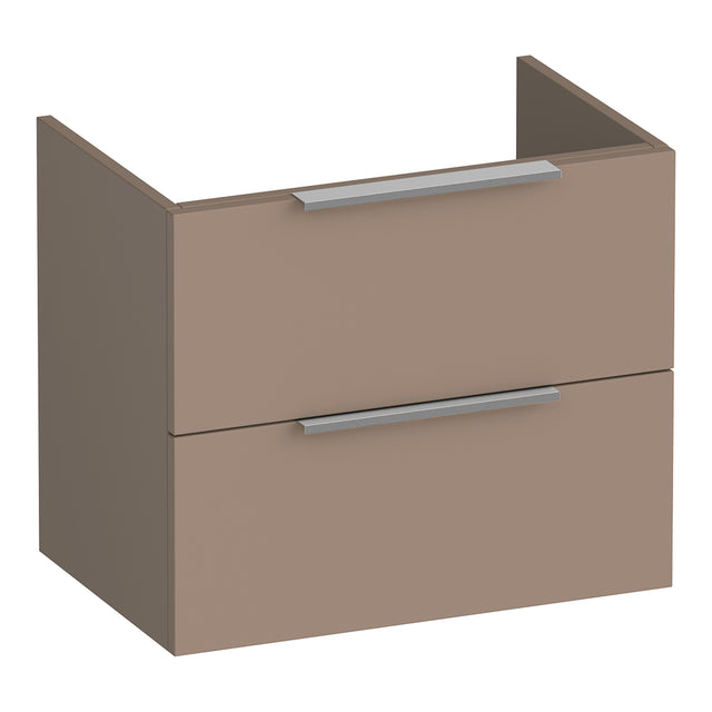 BRAUER Elevate onderkast ondiep 60 excl. opleggrepen met 2 softclose lades en 1 sifon uitsparing mat mokka OK-ELO60MM