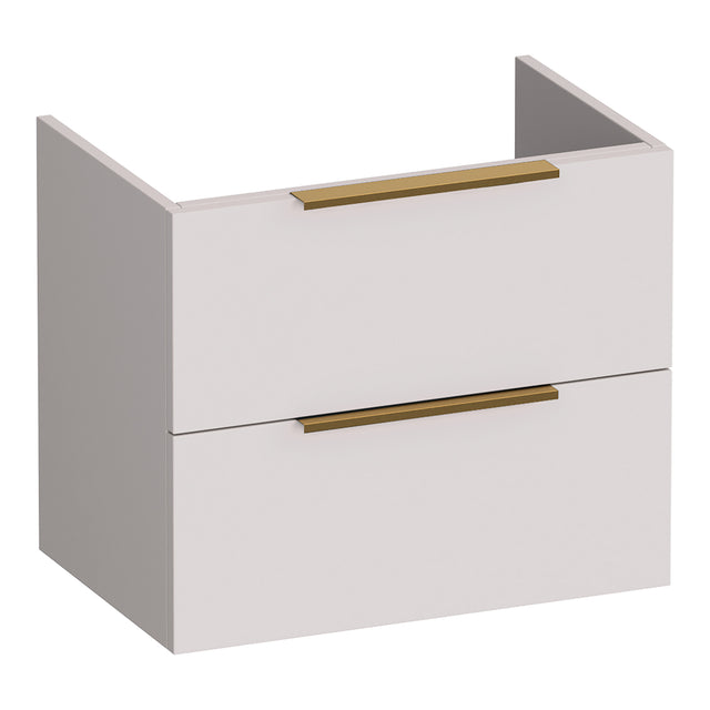 BRAUER Elevate onderkast ondiep 60 excl. opleggrepen met 2 softclose lades en 1 sifon uitsparing mat zand OK-ELO60MS