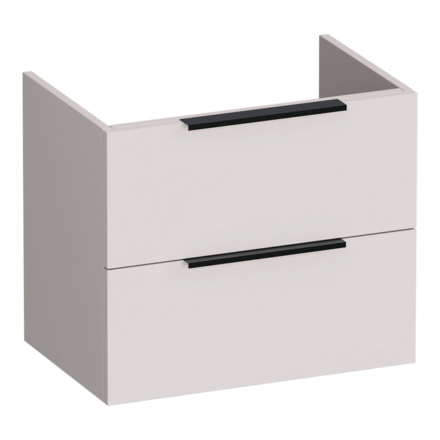 BRAUER Elevate onderkast ondiep 60 excl. opleggrepen met 2 softclose lades en 1 sifon uitsparing mat zand OK-ELO60MS