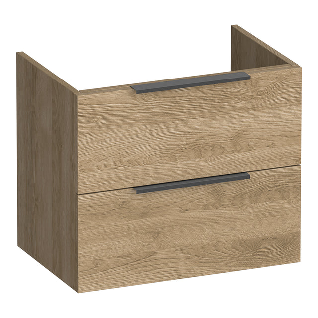 BRAUER Elevate onderkast ondiep 60 excl. opleggrepen met 2 softclose lades en 1 sifon uitsparing Sunlit OK-ELO60SL