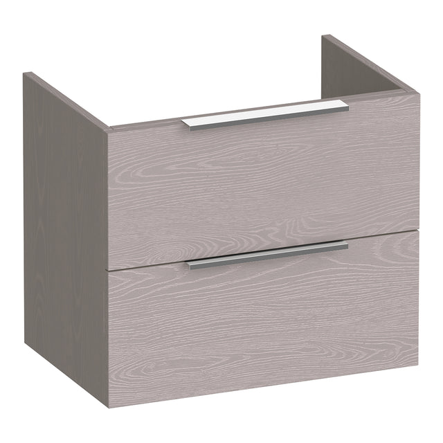 BRAUER Elevate onderkast ondiep 60 excl. opleggrepen met 2 softclose lades en 1 sifon uitsparing Timber Greige OK-ELO60TE