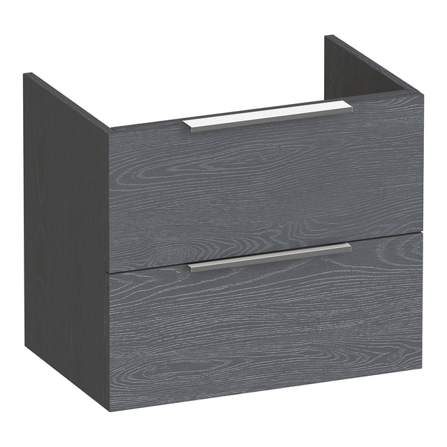 BRAUER Elevate onderkast ondiep 60 excl. opleggrepen met 2 softclose lades en 1 sifon uitsparing Timber Grey OK-ELO60TG
