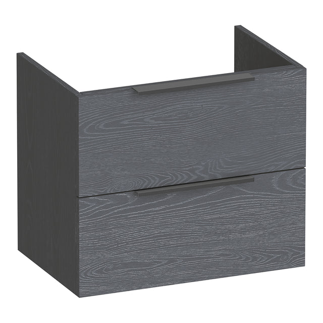 BRAUER Elevate onderkast ondiep 60 excl. opleggrepen met 2 softclose lades en 1 sifon uitsparing Timber Grey OK-ELO60TG