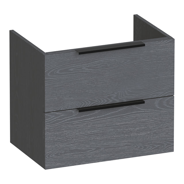 BRAUER Elevate onderkast ondiep 60 excl. opleggrepen met 2 softclose lades en 1 sifon uitsparing Timber Grey OK-ELO60TG