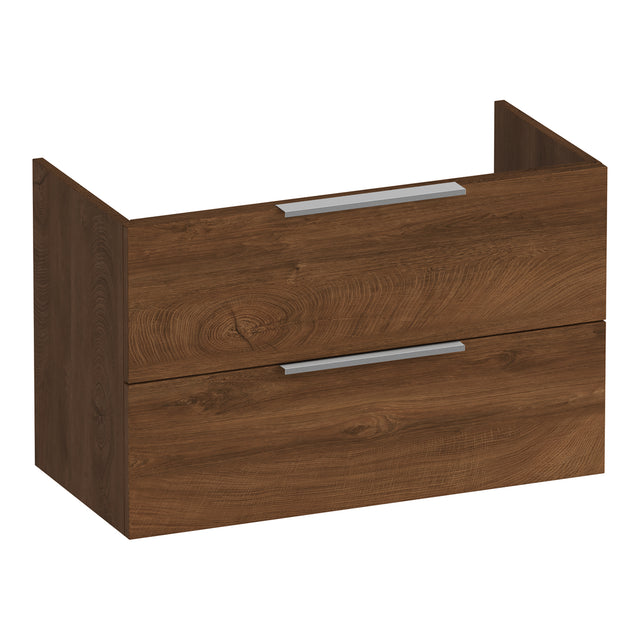 BRAUER Elevate onderkast ondiep 80 excl. opleggrepen met 2 softclose lades en 1 sifon uitsparing Forest Cacao OK-ELO80FC