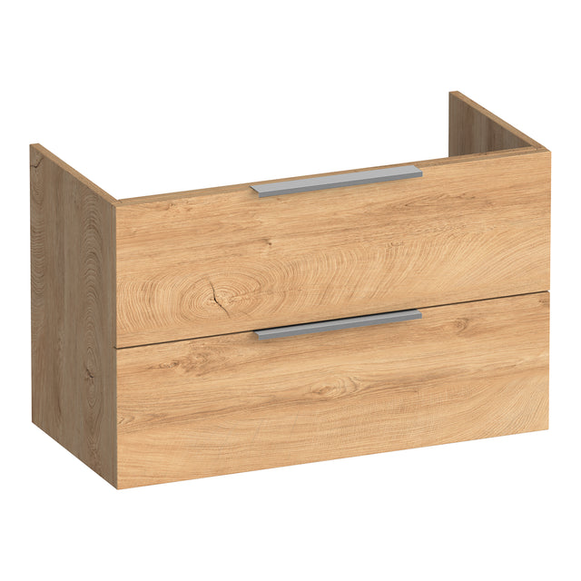 BRAUER Elevate onderkast ondiep 80 excl. opleggrepen met 2 softclose lades en 1 sifon uitsparing Forest Tan OK-ELO80FT