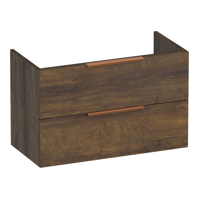 BRAUER Elevate onderkast ondiep 80 excl. opleggrepen met 2 softclose lades en 1 sifon uitsparing Grove OK-ELO80GR