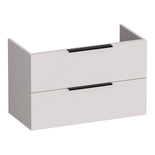 BRAUER Elevate onderkast ondiep 80 excl. opleggrepen met 2 softclose lades en 1 sifon uitsparing mat zand OK-ELO80MS