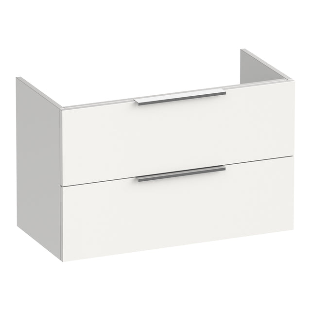 BRAUER Elevate onderkast ondiep 80 excl. opleggrepen met 2 softclose lades en 1 sifon uitsparing mat wit OK-ELO80MW