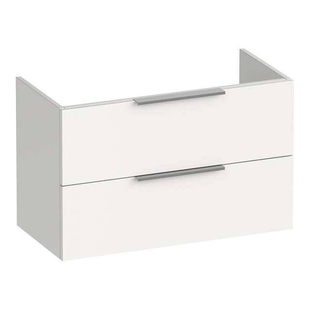 BRAUER Elevate onderkast ondiep 80 excl. opleggrepen met 2 softclose lades en 1 sifon uitsparing mat wit OK-ELO80MW