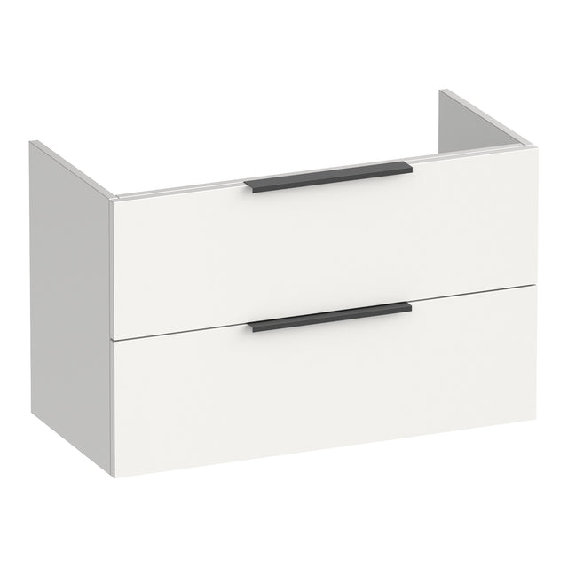 BRAUER Elevate onderkast ondiep 80 excl. opleggrepen met 2 softclose lades en 1 sifon uitsparing mat wit OK-ELO80MW