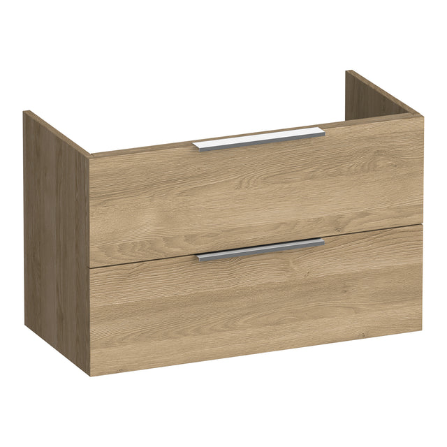 BRAUER Elevate onderkast ondiep 80 excl. opleggrepen met 2 softclose lades en 1 sifon uitsparing Sunlit OK-ELO80SL