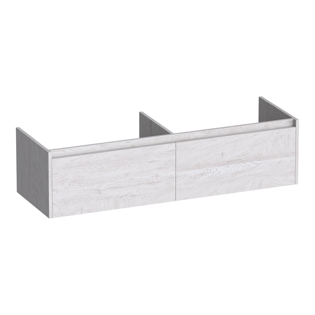 BRAUER Embrace onderkast 140 met 2 softclose lades greeploos en 2 sifon uitsparingen Forest Seashell OK-EM140FS