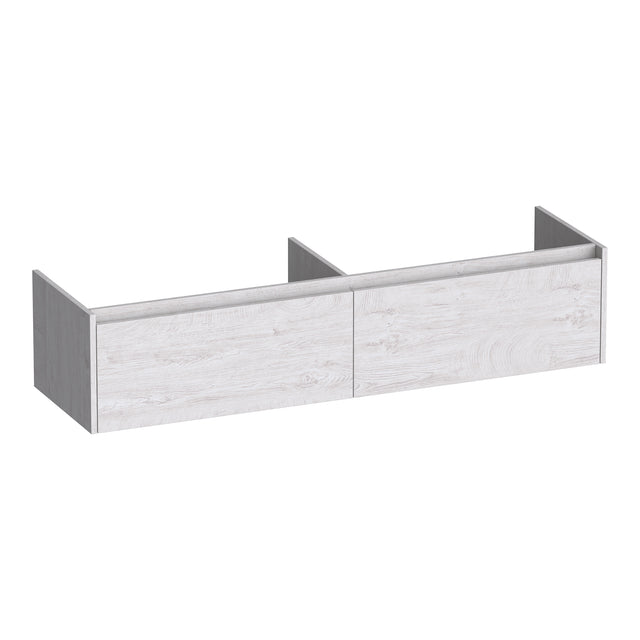 BRAUER Embrace onderkast 160 met 2 softclose lades greeploos en 2 sifon uitsparingen Forest Seashell OK-EM160FS