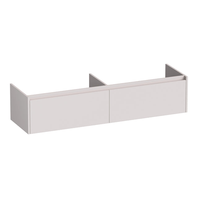 BRAUER Embrace onderkast 160 met 2 softclose lades greeploos en 2 sifon uitsparingen mat zand OK-EM160MS