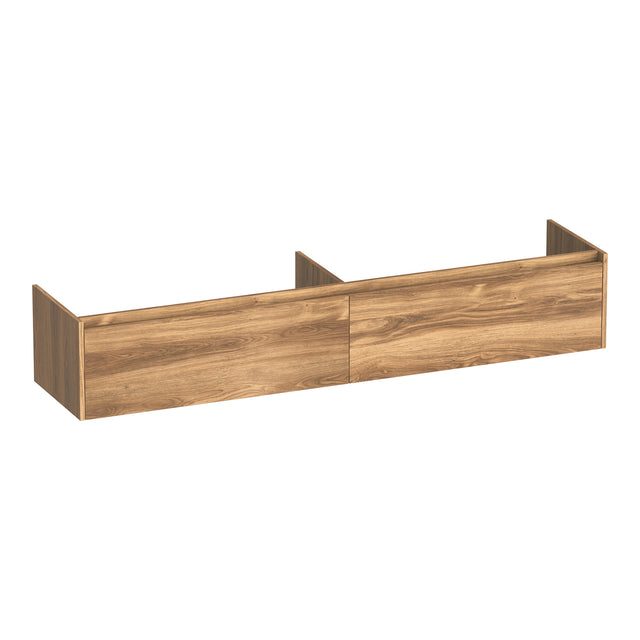 BRAUER Embrace onderkast 200 met 2 softclose lades greeploos en 2 sifon uitsparingen Honey OK-EM200HO