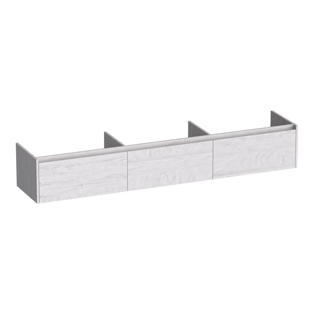 BRAUER Embrace onderkast 220 met 3 softclose lades greeploos en 0 sifon uitsparingen Forest Seashell OK-EM220FS