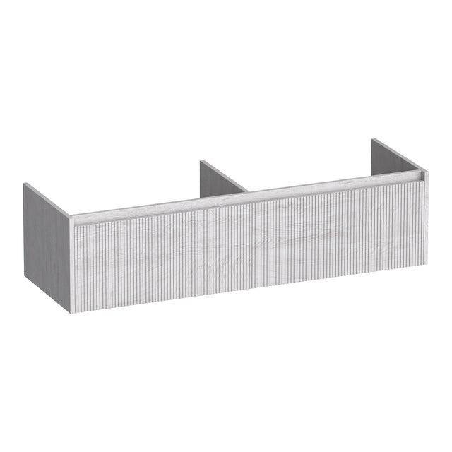 BRAUER Embrace Wavy onderkast 140 met 2 softclose lades greeploos en 2 sifon uitsparingen Forest Seashell OK-EMW140FS