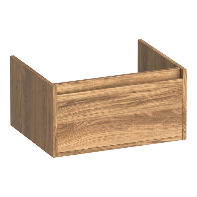 BRAUER Hope onderkast 60 met 1 softclose lade greeploos en 1 sifon uitsparing Honey OK-HP60HO