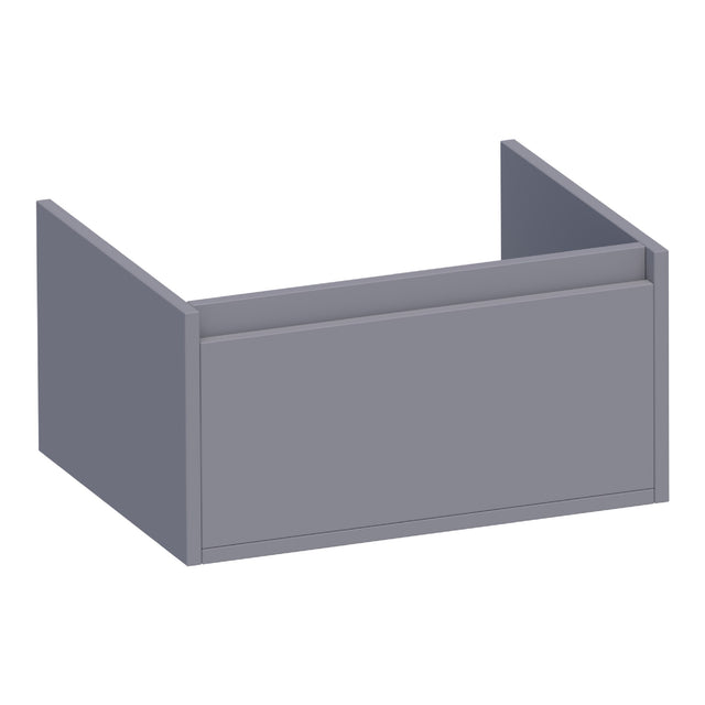 BRAUER Hope onderkast 60 met 1 softclose lade greeploos en 1 sifon uitsparing mat grijs OK-HP60MG