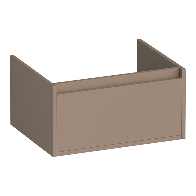 BRAUER Hope onderkast 60 met 1 softclose lade greeploos en 1 sifon uitsparing mat mokka OK-HP60MM