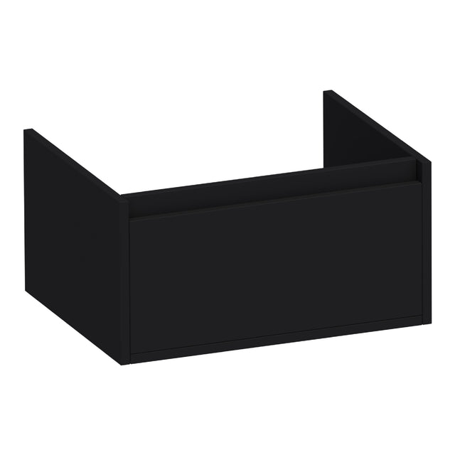 BRAUER Hope onderkast 60 met 1 softclose lade greeploos en 1 sifon uitsparing mat zwart OK-HP60MZ