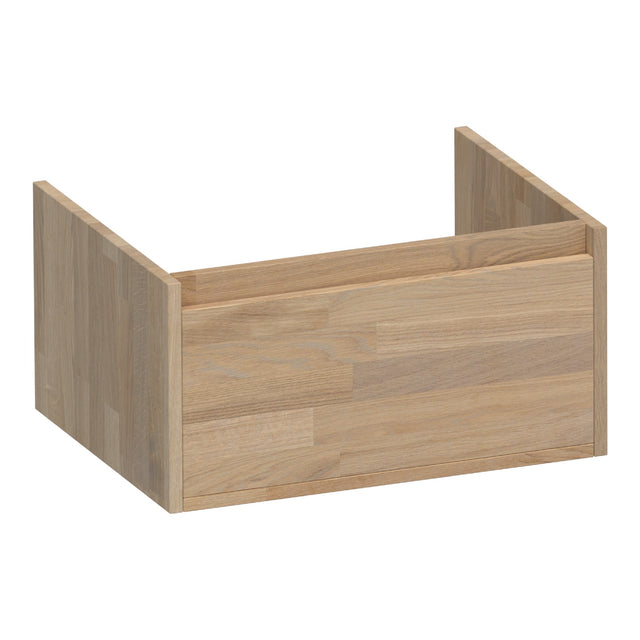 BRAUER Hope onderkast 60 met 1 softclose lade greeploos en 1 sifon uitsparing vingerlas eiken grijs OK-HP60VEG