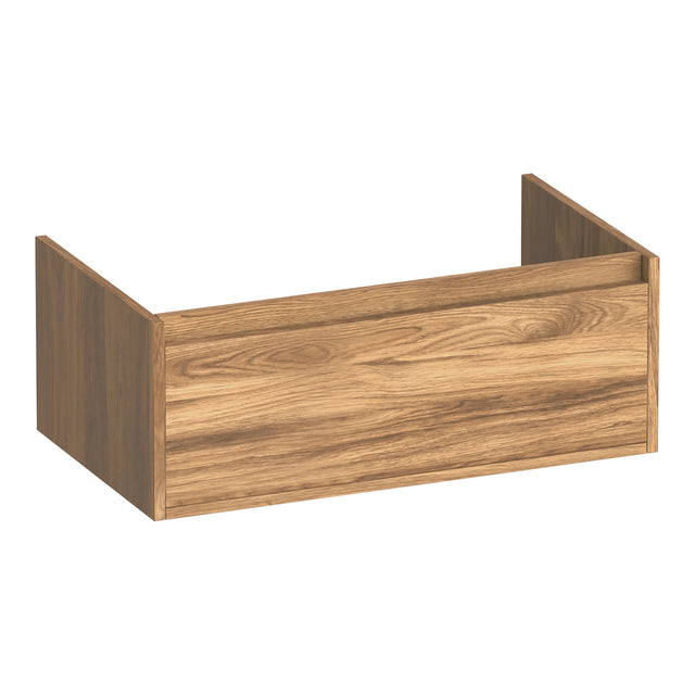 BRAUER Hope onderkast 80 met 1 softclose lade greeploos en 1 sifon uitsparing Honey OK-HP80HO