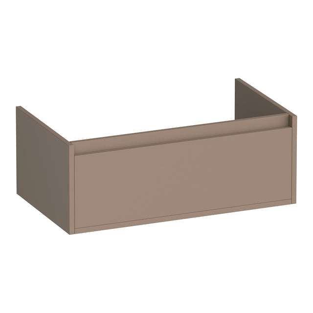 BRAUER Hope onderkast 80 met 1 softclose lade greeploos en 1 sifon uitsparing mat mokka OK-HP80MM