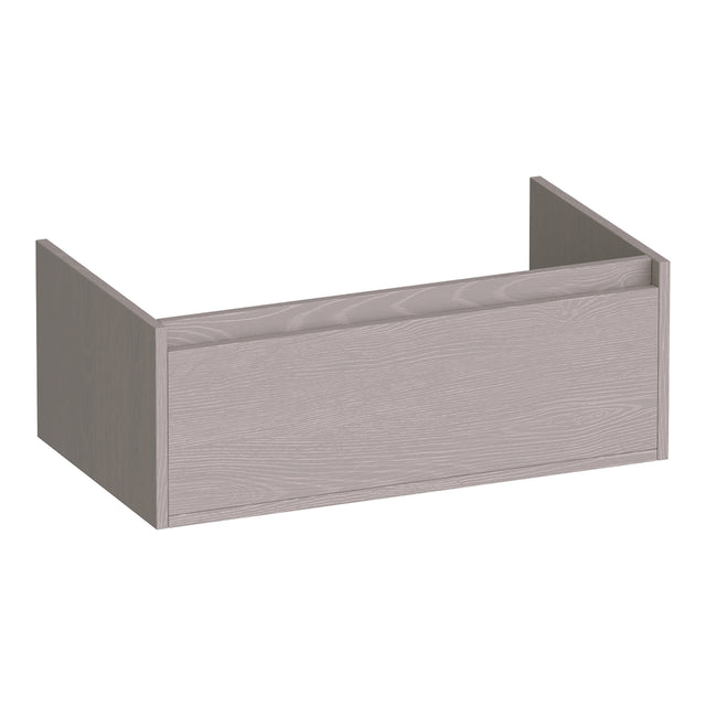 BRAUER Hope onderkast 80 met 1 softclose lade greeploos en 1 sifon uitsparing Timber Greige OK-HP80TE