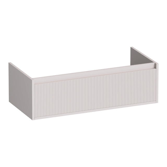 BRAUER Hope Wavy onderkast 100 met 1 softclose lade greeploos en 1 sifon uitsparing mat zand OK-HPW100MS