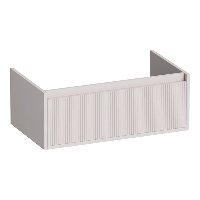 BRAUER Hope Wavy onderkast 80 met 1 softclose lade greeploos en 1 sifon uitsparing mat zand OK-HPW80MS