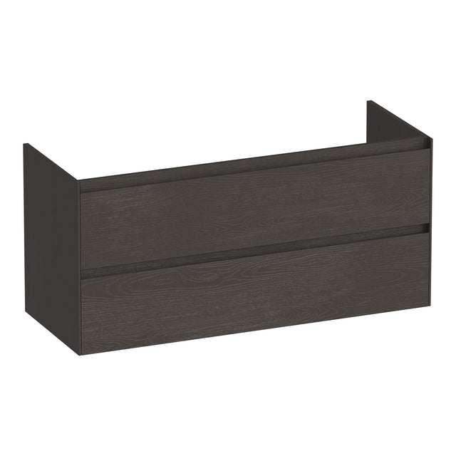 BRAUER Inspire onderkast 120 met 2 softclose lades greeploos en 1 sifon uitsparing Timber Anthracite OK-IN120-1TA