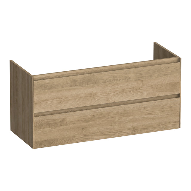 BRAUER Inspire onderkast 120 met 2 softclose lades greeploos en 2 sifon uitsparingen Sunlit OK-IN120-2SL