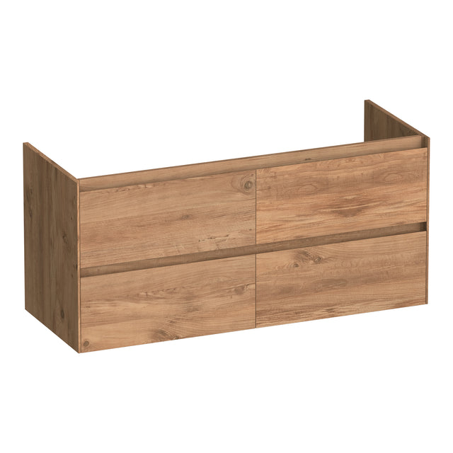 BRAUER Inspire onderkast 120 met 4 softclose lades greeploos en 2 sifon uitsparingen Chateau OK-IN120-4CH