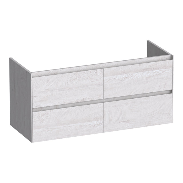 BRAUER Inspire onderkast 120 met 4 softclose lades greeploos en 2 sifon uitsparingen Forest Seashell OK-IN120-4FS