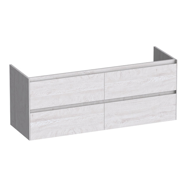 BRAUER Inspire onderkast 140 met 4 softclose lades greeploos en 2 sifon uitsparingen Forest Seashell OK-IN140FS