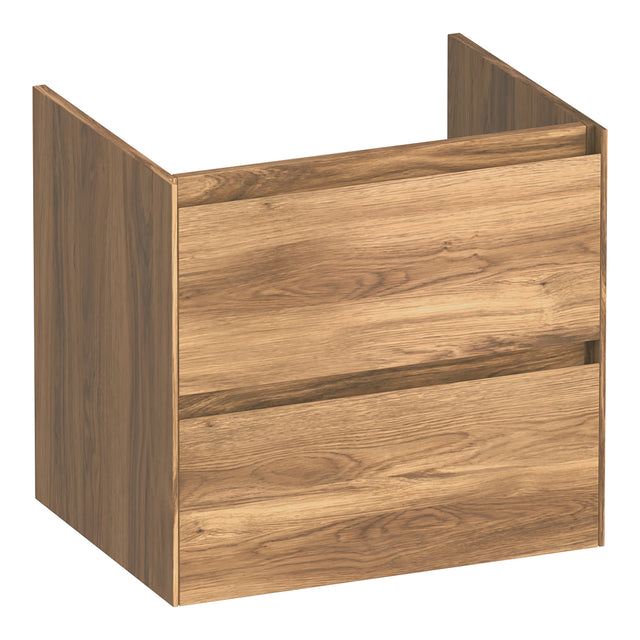 BRAUER Inspire onderkast 60 met 2 softclose lades greeploos en 1 sifon uitsparing Honey OK-IN60HO