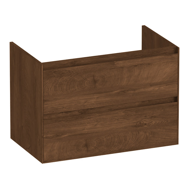 BRAUER Inspire onderkast 80 met 2 softclose lades greeploos en 1 sifon uitsparing Forest Cacao OK-IN80FC